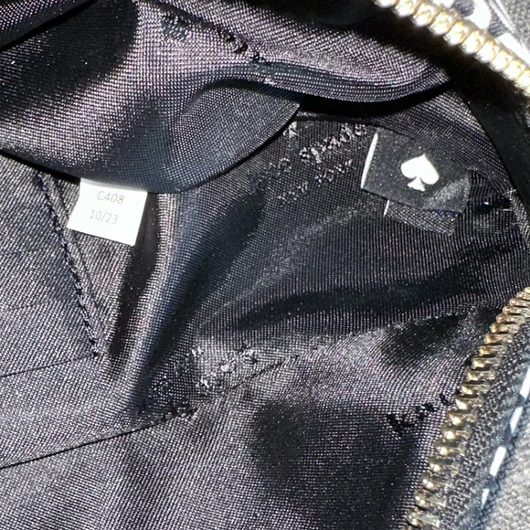 Kate Spade Chelsea Leopard Heart Belt Bag animal print black white - Picture 15 of 16